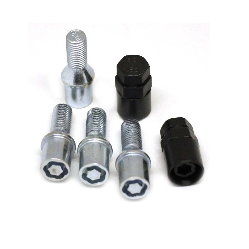 Секретные болты M14x1.5 Конус L-27мм Хром, Ключ 17-19, Арт. 574105SM