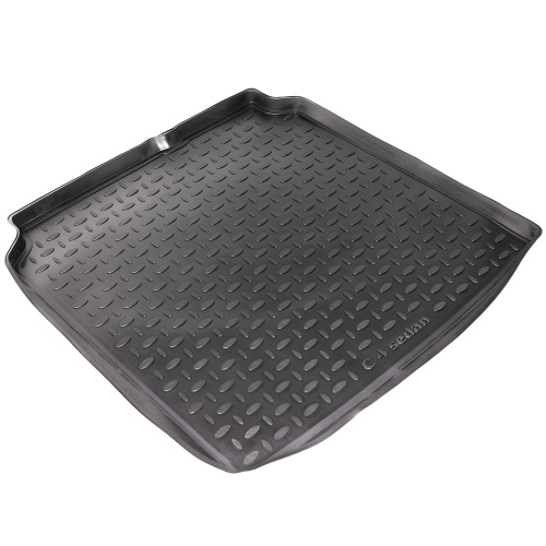 Коврик в багажник Citroen C4  2010-2016 Седан, полиуретан Seintex, Черный, Арт. 85065