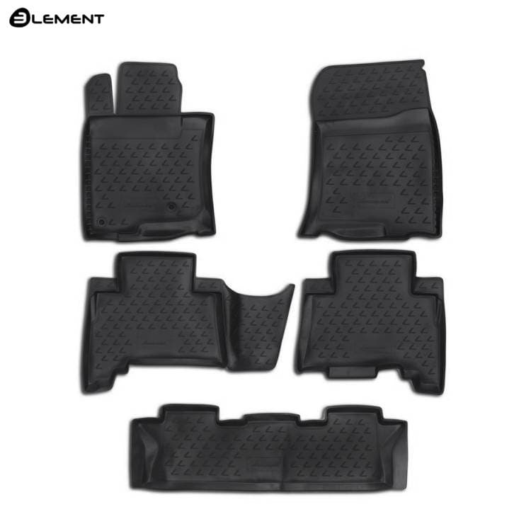 Коврики в салон Lexus RC  2014-2018 Купе, полиуретан 3D Element, Черный, Арт. NLC.3D.29.38.210k