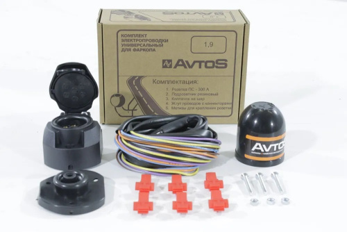 Электрика универсальная 7 pin, 1,9м AVTOS Арт. U1-1,9