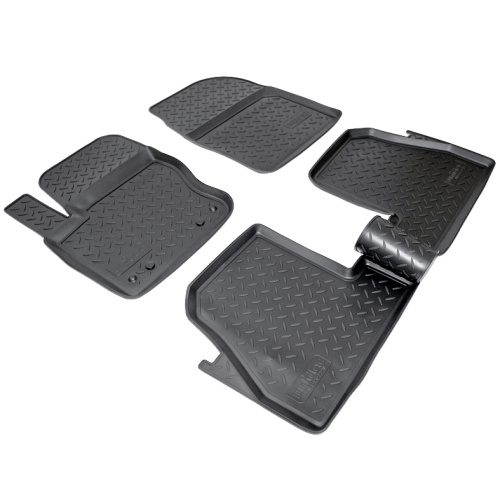 Коврики в салон Ford Focus  2010-2015 Хэтчбэк 5 дв., полиуретан Norplast, Черный, Арт. NPL-Po-22-18