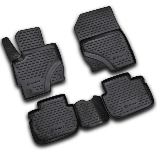 Коврики в салон Mitsubishi Colt (Z30) 2002-2012 Хэтчбэк 5 дв., полиуретан Element, Черный, Арт. NLC.35.22.210
