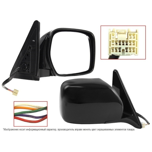 Зеркало боковое  Toyota Land Cruiser 100 1998-2002 Рег-ка/Скл-ние/5кон., справа (R) Арт. STTY90940A1