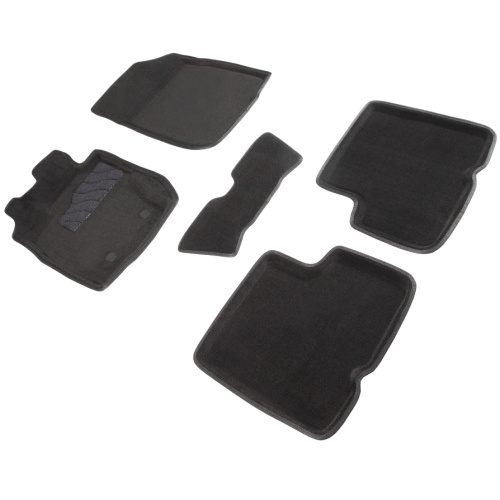 Коврики в салон Renault Duster  2010-2015, 3D ткань Seintex , Черный, Арт. 83737