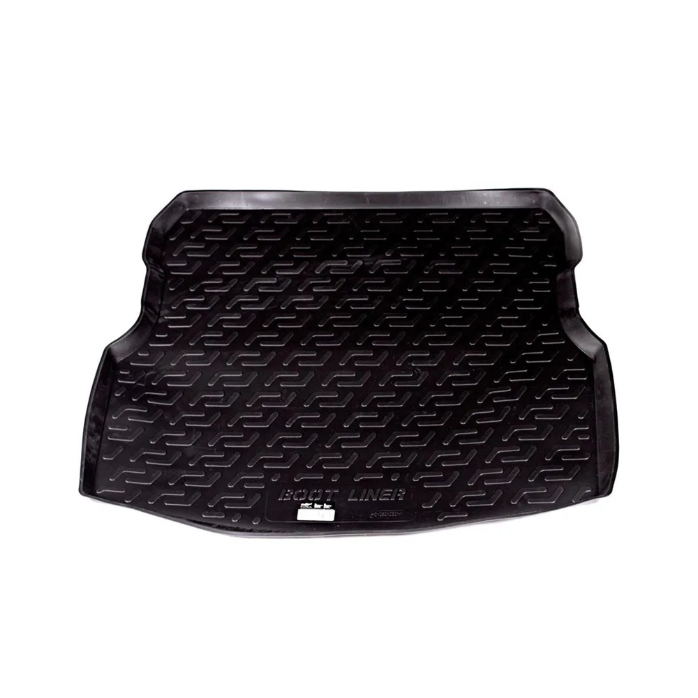 Коврик в багажник Nissan Almera (G15) 2012-2018, пластик, L.Locker, Черный, Арт. 0105010300