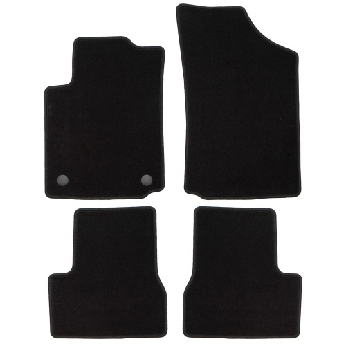 Коврики в салон Citroen C3  2009-2013, текстильные Klever эконом, Черный, Арт. KLEVER01101901200K