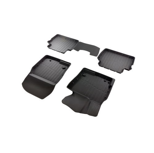 Коврики в салон Mazda CX-5 (KE) 2011-2015, резина 3D SRTK LUX, Черный, Арт. 3D.MZ.5.11G.02066