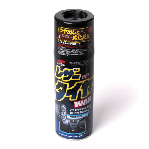 Полироль универсальный для кожи, резины и пластика Leather & Tire Wax, объём 420 мл, арт. 10226