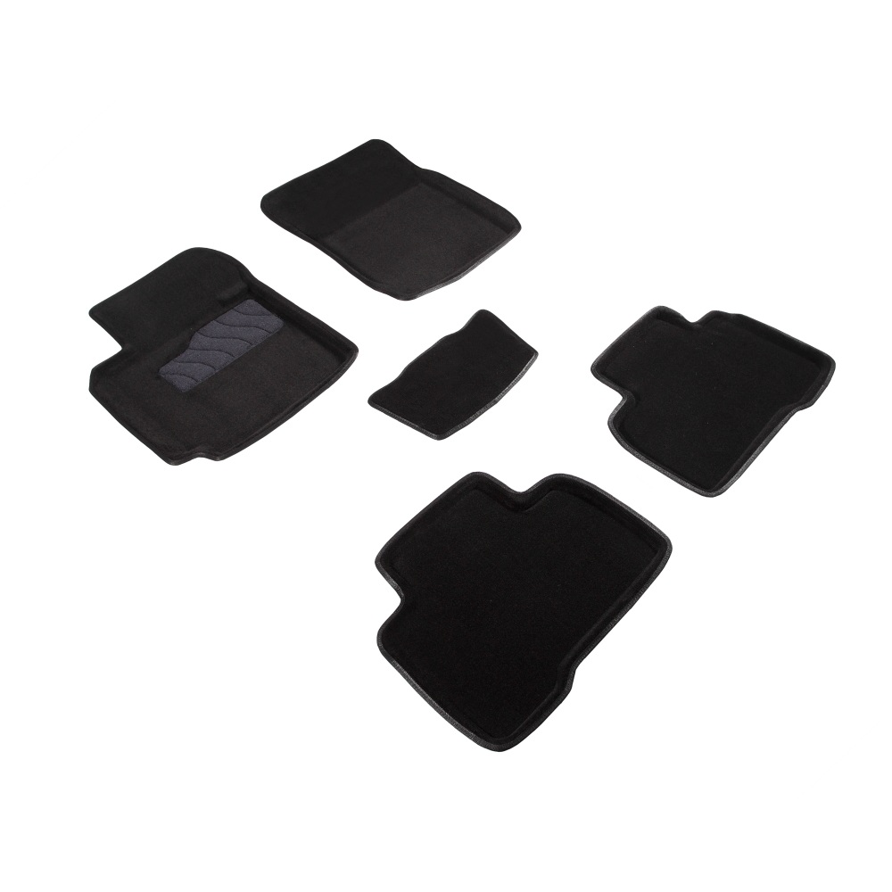 Коврики в салон Suzuki Grand Vitara 2005-2008 5 дв., 3D ткань Seintex , Черный, Арт. 71702