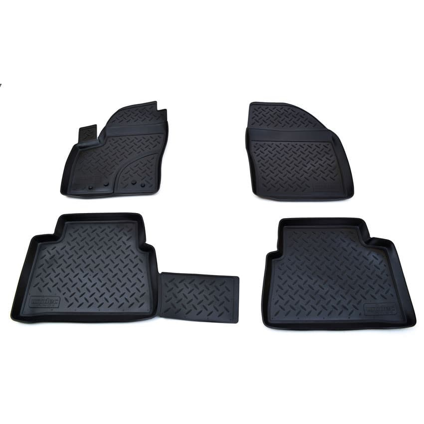Коврики в салон Ford C-MAX (Mk1) 2003-2007, полиуретан Norplast, Черный, Арт. NPL-Po-22-10