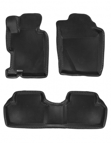 Коврики в салон Honda Civic 2005-2009 Хэтчбэк 3 дв., 3D EVA Euromat, Черный, Арт. EM3DEVA002602