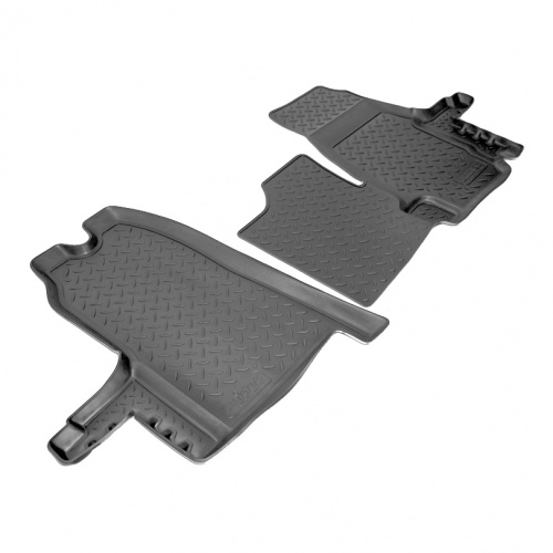 Коврики в салон Ford Transit  2006-2014 Микроавтобус, полиуретан Norplast, Черный, Арт. NPL-Po-22-80