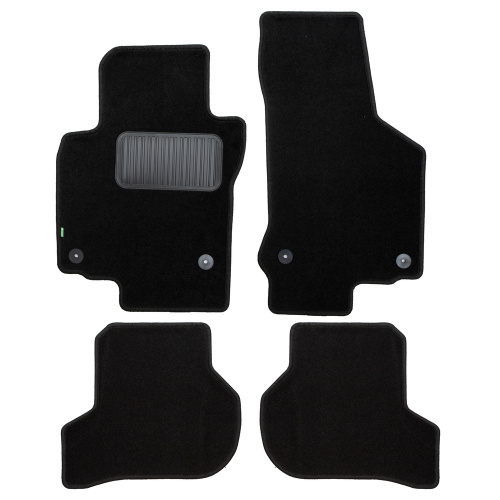 Коврики в салон Volkswagen Scirocco  2014-2017 FL, текстильные Klever standart, Черный, Арт. KLEVER02512701210KH