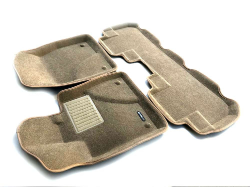 Коврики в салон Lexus RX  2015-2019, 3D ткань Euromat Business, Бежевый, Арт. EMC3D003212T