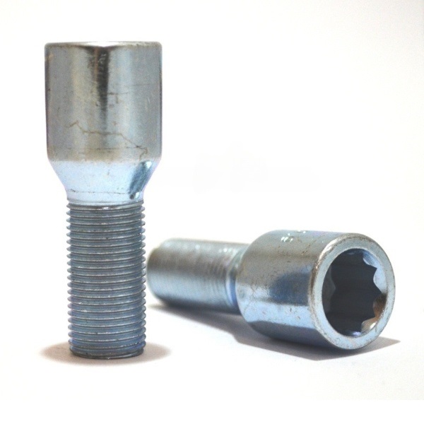 Комплект болтов M14x1.5 Конус L-28мм Цинк, Ключ 17, Арт. KK274110/ZN