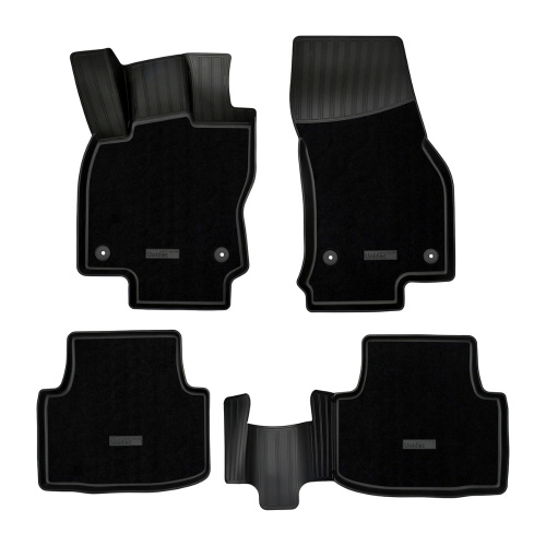 Коврики в салон Volkswagen T-Roc  2021- FL, комбинированные Norplast, Черный, Арт. NPA11C95568CM