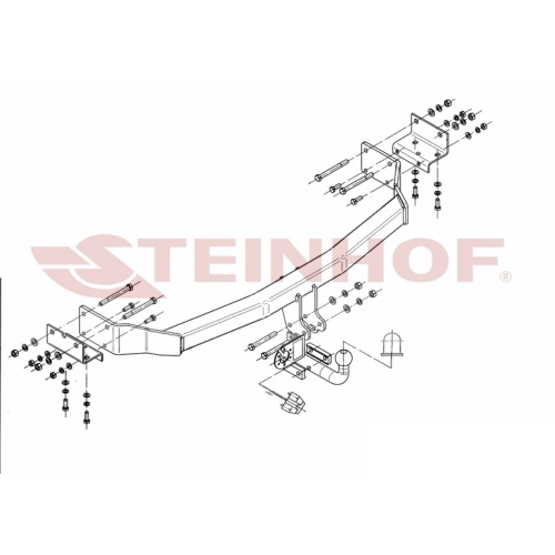 Фаркоп Hyundai Santa Fe (CM) 2006-2009 Steinhof Арт. H272