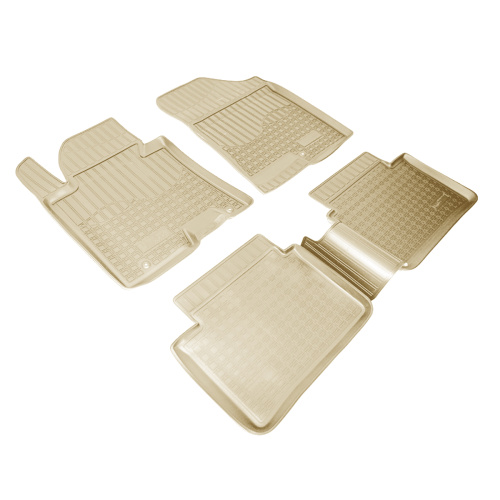 Коврики в салон Hyundai i30 (GD) 2011-2015 Хэтчбэк 5 дв., полиуретан Norplast, Бежевый, Арт. NPA11-C31-210-B