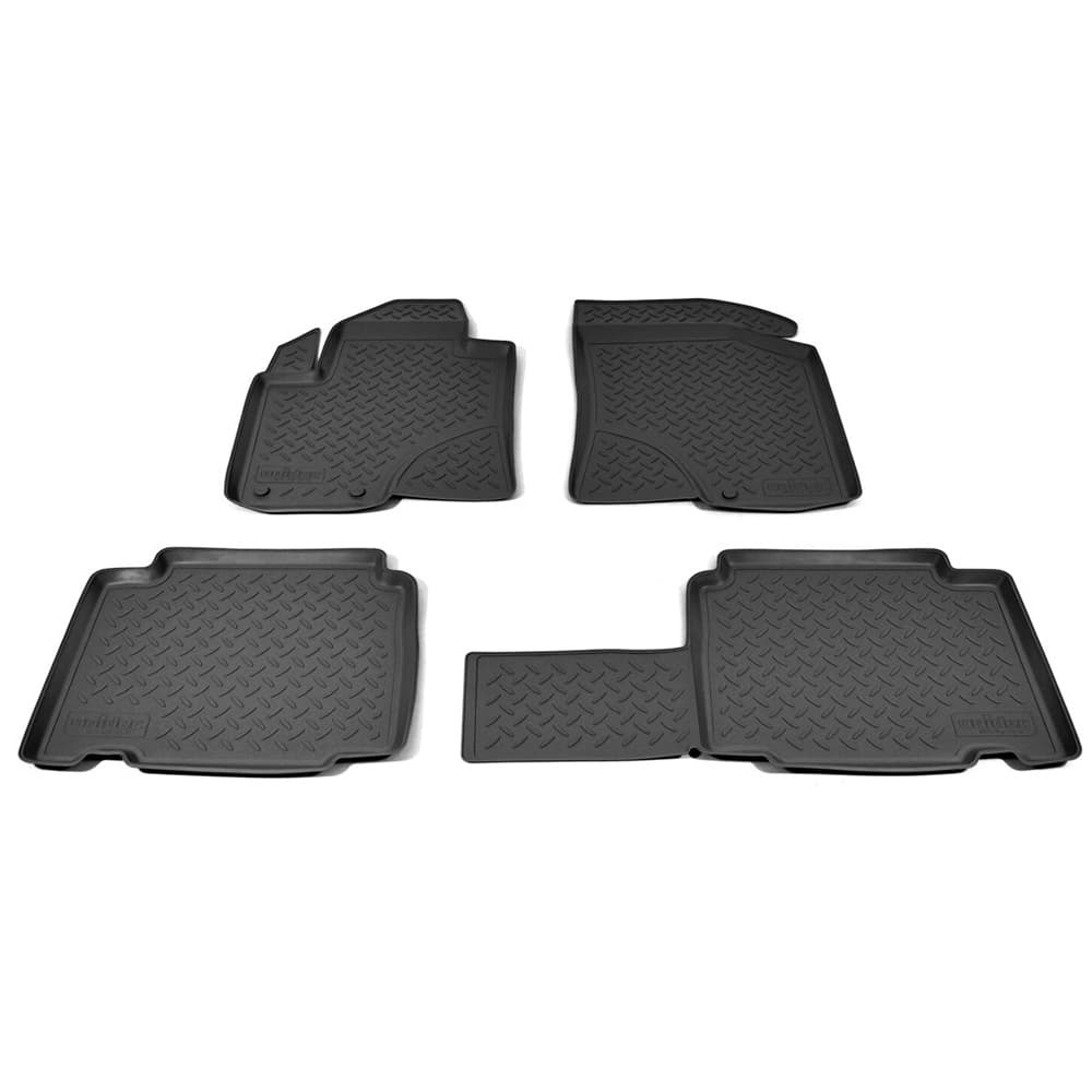 Коврики в салон Hyundai ix55 2006-2013, полиуретан Norplast, Черный, Арт. NPL-Po-31-11