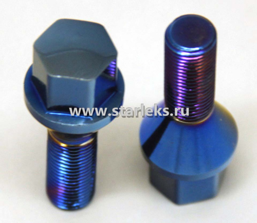 Болт колёсный M12x1.5 Конус L-28мм Хром, Ключ 17, Арт. 175110BL