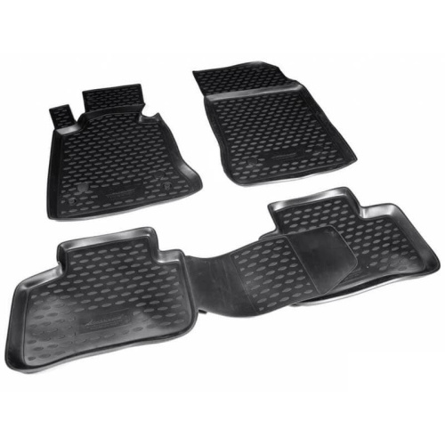 Коврики в салон Mercedes GLK (X204) 2008-2012, полиуретан Element, Черный, Арт. NLC.34.22.210k