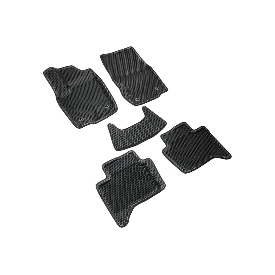 Коврики в салон Toyota Land Cruiser (J250) 2023-, 3D EVA Seintex "ромб", Черный, Арт. 317248