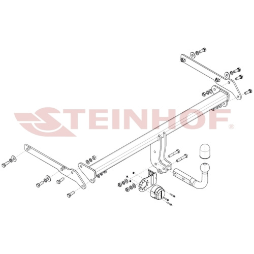 Фаркоп Toyota Prius (XW50) 2015-2020 Steinhof Арт. T178