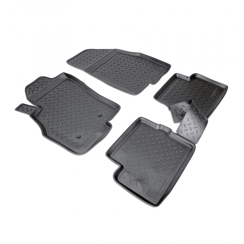 Коврики в салон Fiat Grande Punto  2006-2011 5 дв., полиуретан Norplast, Черный, Арт. NPLPO2112