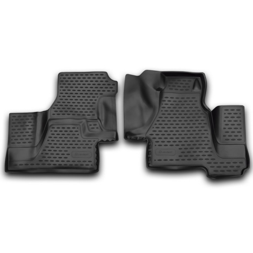 Коврики в салон Mercedes Sprinter Classic W909 2013-2018 Микроавтобус, полиуретан 3D Element, Черный, Арт. NLC.3D.34.31.210k