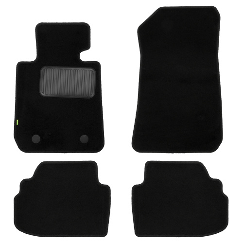 Коврики в салон BMW 3 (E92) 2004-2010 Купе, текстильные Klever standart, Черный, Арт. KLEVER020508101210KH