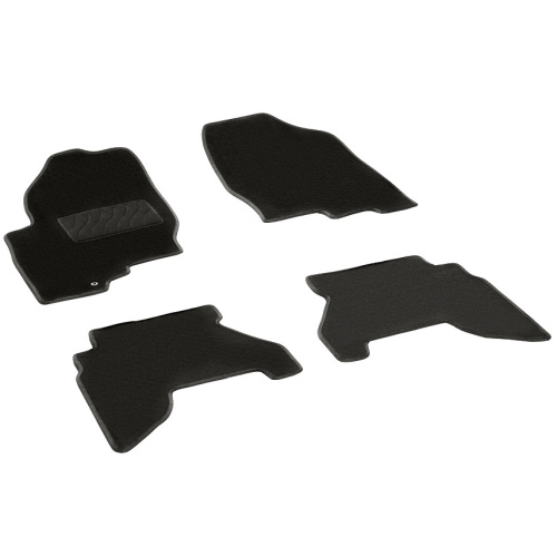 Коврики в салон Nissan Pathfinder (R51) 2004-2009, текстильные Seintex Lux, Черный, Арт. 82765