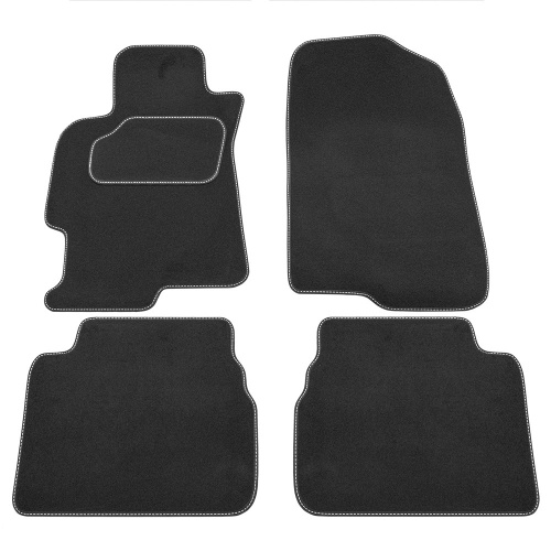 Коврики в салон Mazda 6 (GH) 2007-2009 Лифтбек, текстильные Rezkon, Черный, Арт. 2523015200