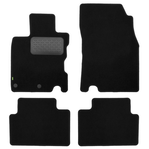 Коврики в салон Nissan Qashqai (J11) 2013-2019, ткань Klever standart, Черный, сборка EU Арт. KVR02364301210KH
