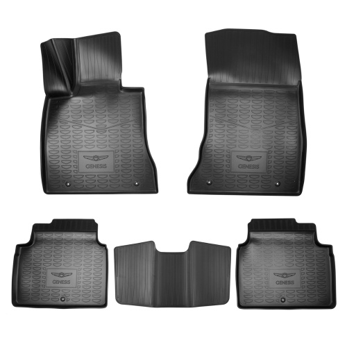 Коврики в салон Genesis G80  2020-, полиуретан 3D Norplast, Черный, Арт. NPA11C305304