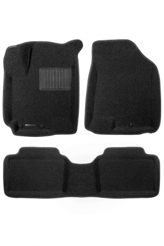 Коврики в салон Changan CS35 2013-2020, 3D ткань Euromat Business, Черный, Арт. EMC3D001330