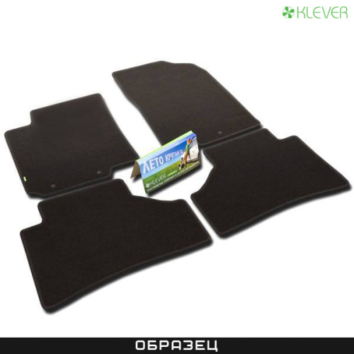Коврики в салон GAC GS8  2021-, текстильные Klever эконом, Черный, Арт. KLEVER0110500201200K