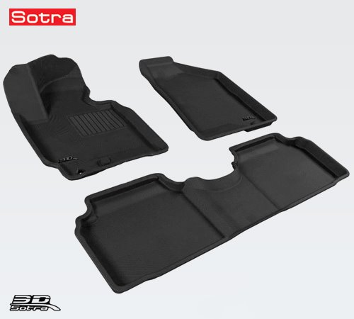 Коврики в салон Mercedes A (W176) 2012-2015, 3D ткань Sotra Lux, Черный, Арт. ST 74-00582