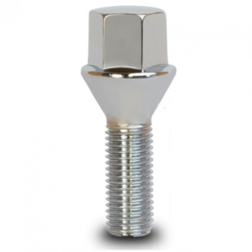 Болт колёсный M12x1.25 Конус L-28мм Цинк, Ключ 17, Арт. 4072110LZ