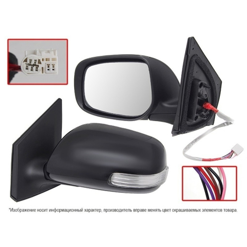 Зеркало боковое  Toyota Corolla (E140/E150) 2008-2013 FL Седан Обогрев/Рег-ка/Повт-ль пово-та/7конт, слева (L) Арт. STTY29940B2