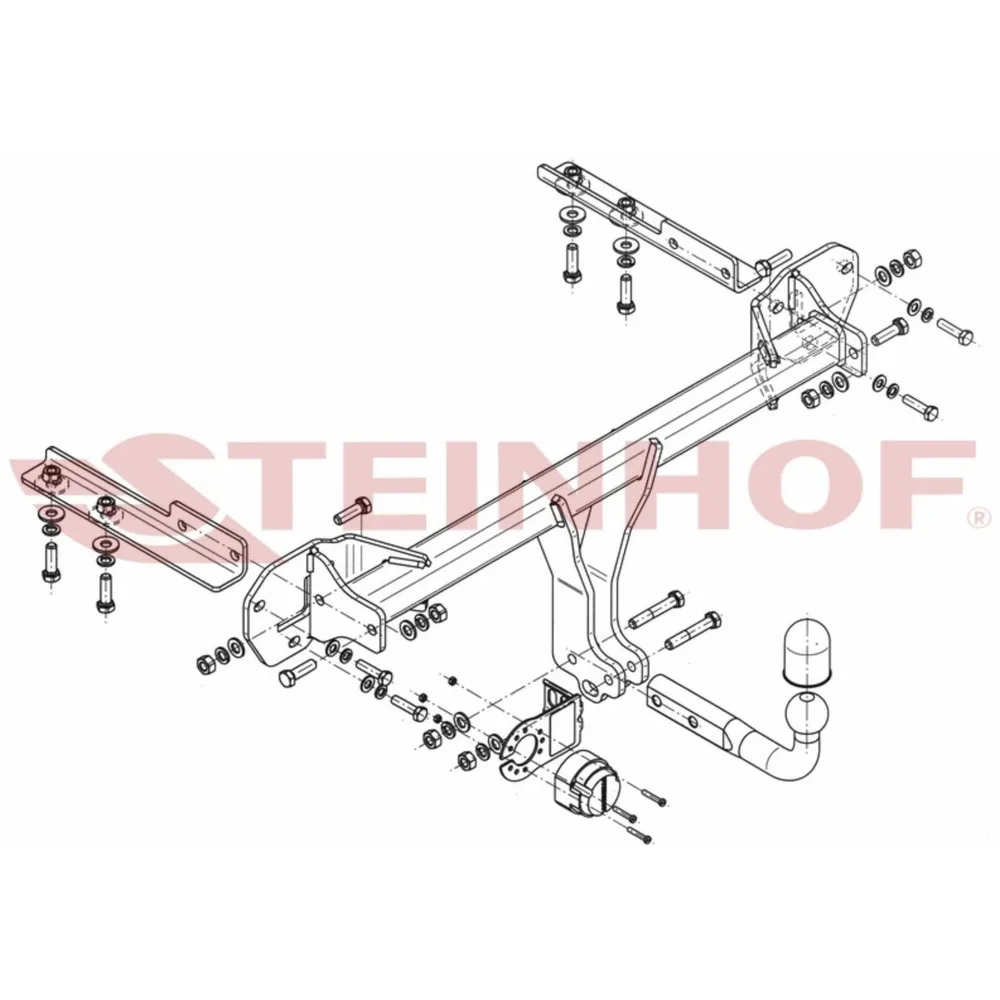 Фаркоп Fiat Seicento 1998-2010 Steinhof Арт. F132