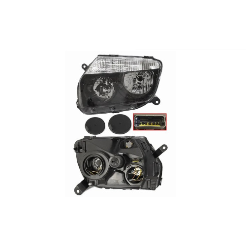 Фара  Renault Duster I 2010-2015 черная, слева (L) Арт. ST5511186LLDEM2