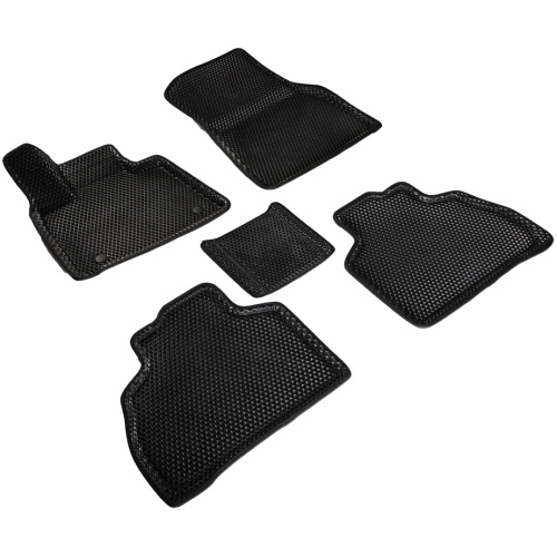 Коврики в салон BMW X7 (G07) 2019-2023, 3D EVA Seintex "ромб", Черный, Арт. 98440