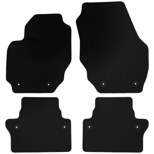 Коврики в салон Volvo XC70  2007-2013, текстильные Klever эконом, Черный, Арт. KLEVER01500801200K