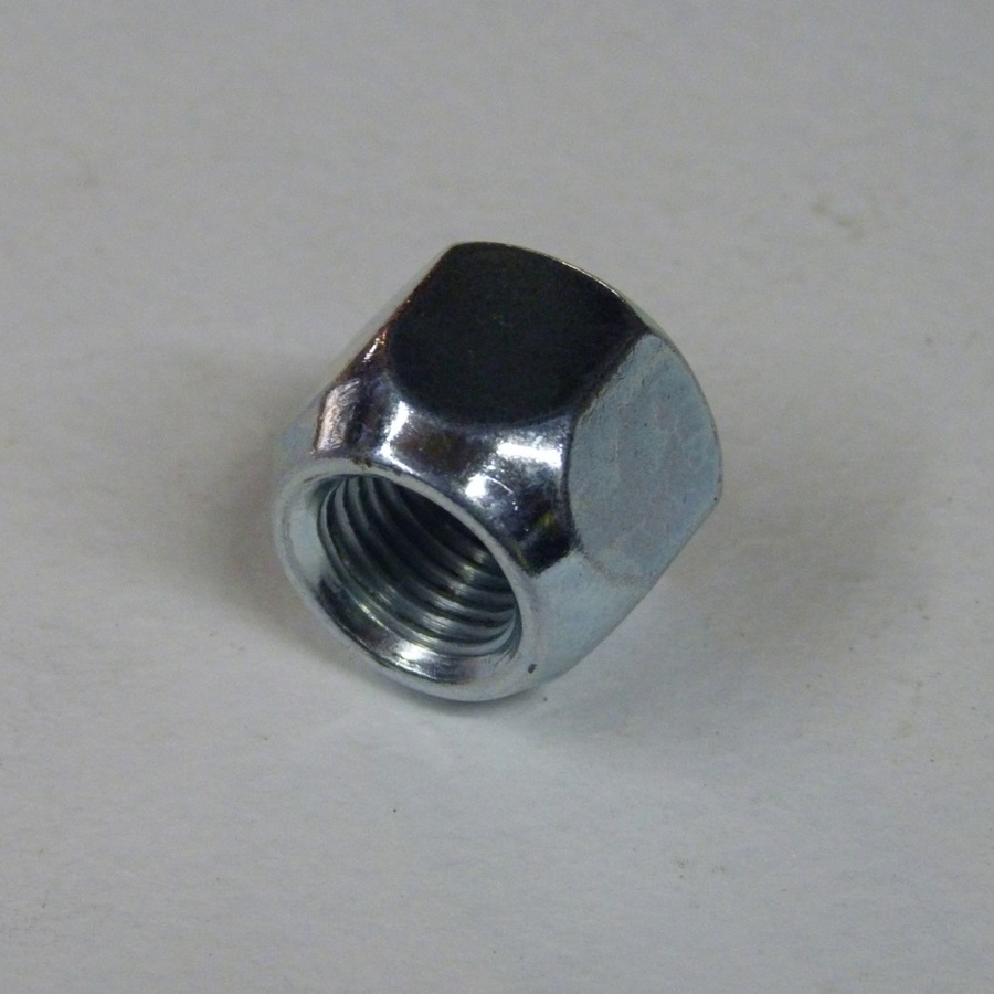Гайка колеса M12x1.25 Конус h-12мм открытая, Цинк, Ключ 21, для проставок Арт. JD1201334(12х1.25)/21