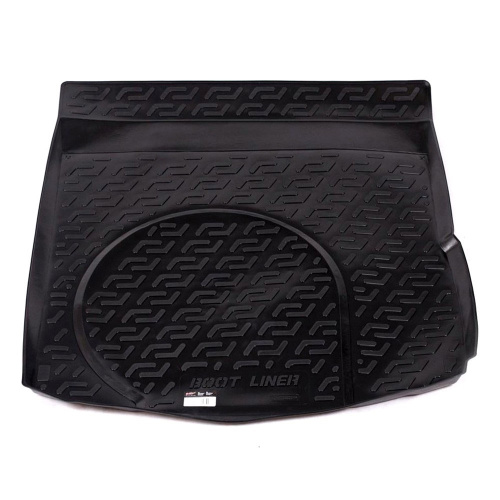 Коврик в багажник Audi A6 (C6) 2004-2008 Седан, пластик, L.Locker, Черный, Арт. 0100040200