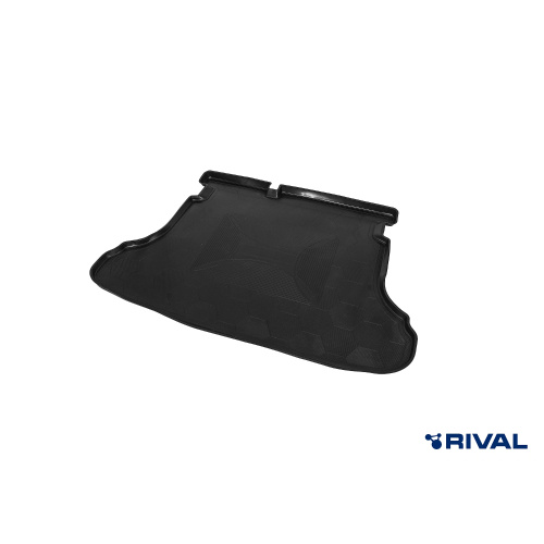 Коврик в багажник LADA Vesta 2015-2023 Седан, полиуретан Rival, Черный, Арт. RIV16006002