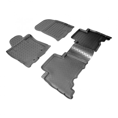 Коврики в салон Toyota Land Cruiser Prado (J150) 2009-2013 5 дв., полиуретан Norplast, Черный, Арт. NPLPO8852