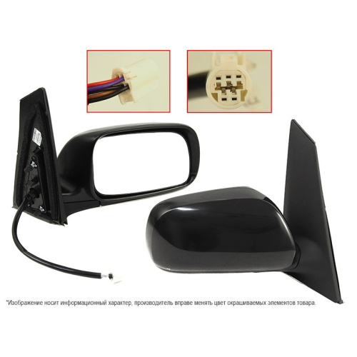Зеркало боковое  Toyota Prius (XW20) 2003-2005 Обогрев/Рег-ка/5кон/LHD, справа (R) Арт. STTY59940A1