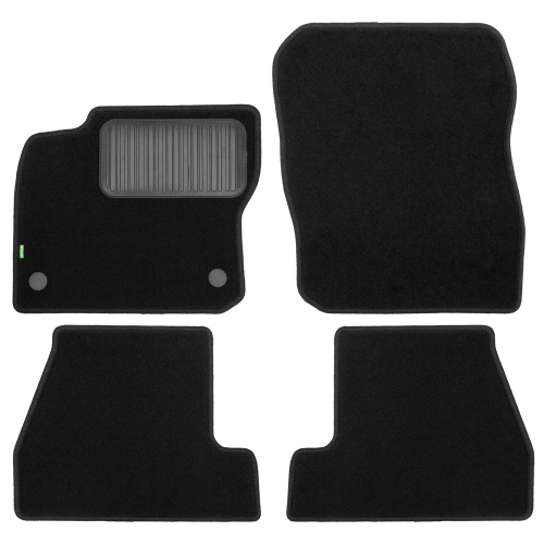 Коврики в салон Ford Focus  2010-2015 Хэтчбэк 5 дв., ткань Klever standart, Черный, Арт. KLEVER02163201210KH