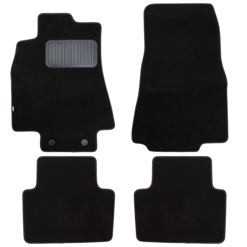 Коврики в салон Mercedes A (W169) 2004-2008 5 дв., текстильные Klever standart, Черный, Арт. KLEVER02342501210KH